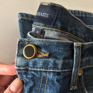 khaite kyle distressed jeans